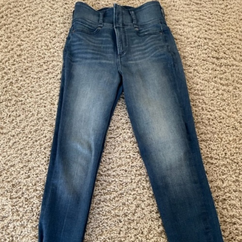 Express Jean Leggings, Size O, Blue, Skinny Legs and Ankle, Great Condition
